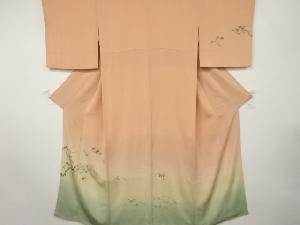 作家物　稲干しに雀模様訪問着